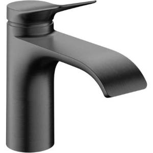 Hansgrohe Vivenis - Смесител за умивалник със сифон, EcoSmart, CoolStart, матиран черен хром 75014340 (75014340)