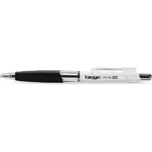 FlexOffice Химикалка, 0, 35 мм, с бутон, FLEXOFFICE "Tango", черна FO-04BLACK (FO-04BLACK)