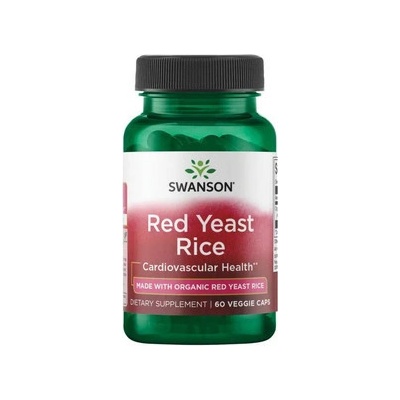 Swanson Red Yeast Rice 60 vegetariánska kapsula 600 mg