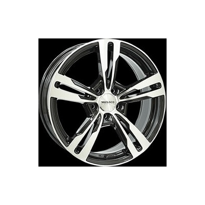 MONACO WHEELS GP4 7,5x17 5x100 ET37 gloss black polished