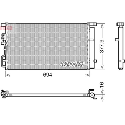 Kondenzátor klimatizace DENSO DCN41019
