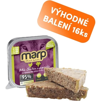 Marp Holistic Adult Dog Mix Chicken a Vegetable 16 x 100 g