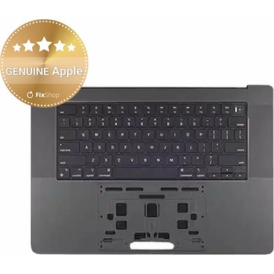 Horný rám klávesnice pre MacBook Pro 16", A3403 (2024), s klávesnicou US a batériou, Space Black, 661-42823, Genuine Apple, Space Black