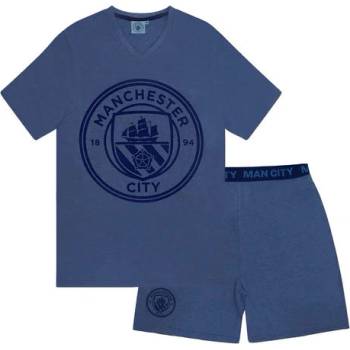 FC Manchester city pánské pyžamo krátké modré