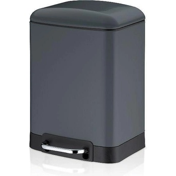 Kela Кош за отпадъци с педал KELA Davino 6 л, тъмно сив (1531)