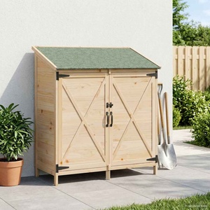 vidaXL Градина постройка Натурално 106 x 56 x 113, 5 см (42033472)