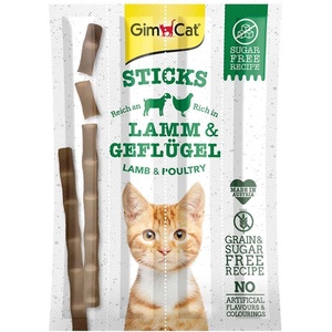 Gimborn Gimcat Стикове с агнешко и пилешко месо, 4 броя