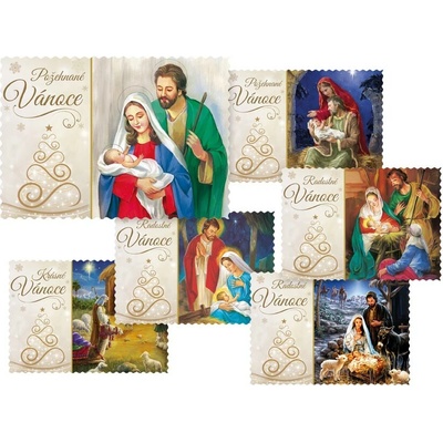 MFP paper Pohlednice vánoční 165 E výsek+UV+glitr 1240848