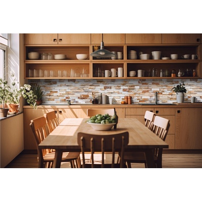 DIMEX ART Фототапет за кухня - стена от естествен камък 420 x 60 см