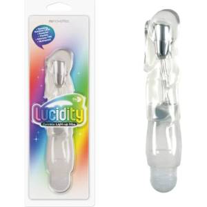  Светещ вибратор за G-spot стимулация, цветен оргазъм - Lucidity, Twinkle Light-up Vibe (NSTOYS0339)