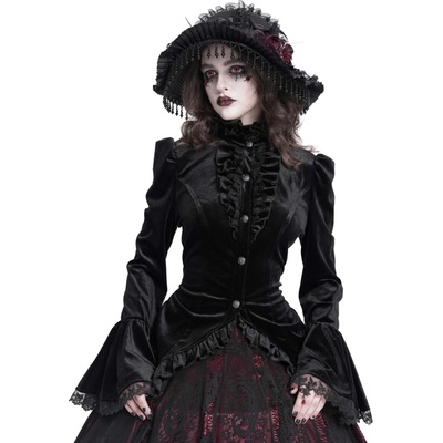 DEVIL FASHION tričko gotický and punk Black