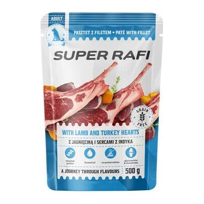 Super Rafi s jehněčími a krůtími srdíčky 500 g