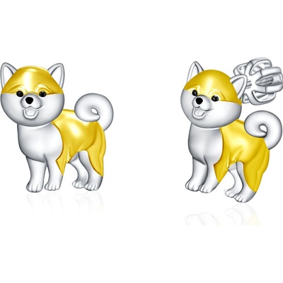 Olivie stříbrné náušnice na šroubek SHIBA 8890