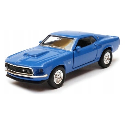 Welly Ford Mustang 1969 Boss 429 modrý 1:34-39