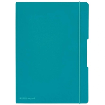 Herlitz My. book flex A4 тетрадка с 40 карирани + 40 редирани страници Color Blocking карибски тюркоаз (50015986) (50015986)