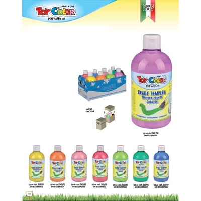 Toy Color Пастелни нюанси темперна боя Toy Color 500ml