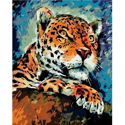 zuty Malování podle čísel Číhající gepard 80 x 100 cm bez rámu a bez vypnutí plátna