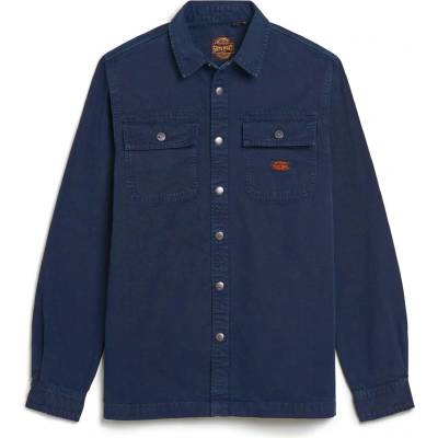 Superdry Men's Canvas Overshirts - Navy