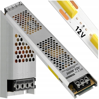 Zasilacz LED 12V 300W 25A IP20 Montażowy Pro LED pásky Slim Velmi úzký