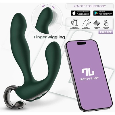 InToYou App Series Prostate Massager with Finger Wiggling & App Green