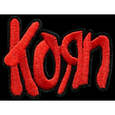 Nášivka KORN red vyšívaná zažehlovací