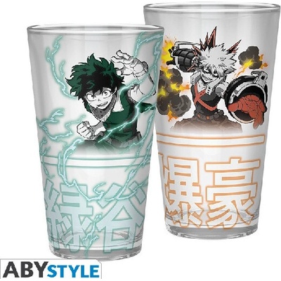 ABYstyle Sklenice My Hero Academia Izuku & Bakugo 400 ml