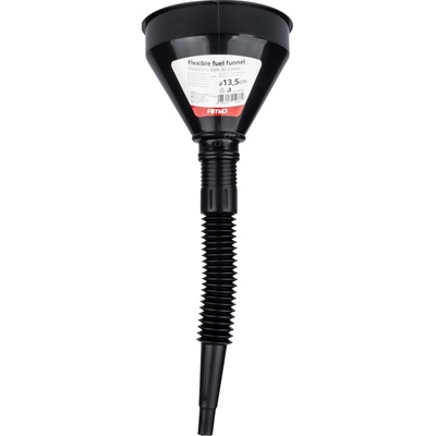 Flexibilný čierny univerzálny lievik so sitkom na kvapalné palivo vodu 13,5 cm AMiO-04036