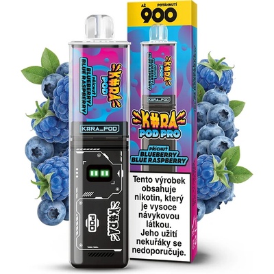 Kurwa Pod Pro Blueberry Blue Sour Raspberry 20 mg 900 potáhnutí