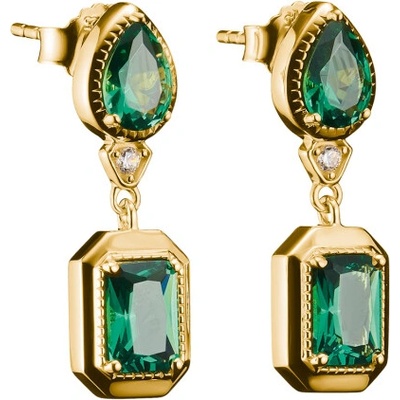 THOMAS SABO náušnice Green Stones H2334-971-6
