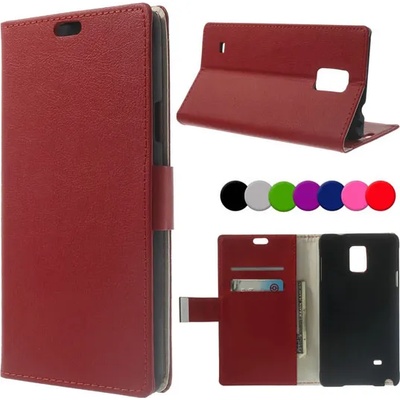 Samsung Galaxy Note 4 SM-N910 Magnetic Wallet Кожен Калъф + Прот