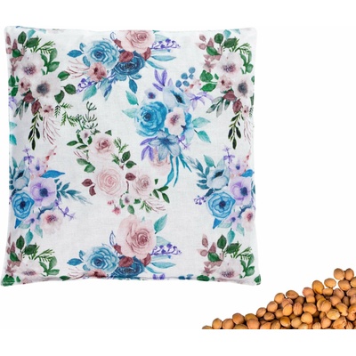 VFstyle nahrievací vankúšik s čerešňovými kôstkami 20 x 20 cm Roses