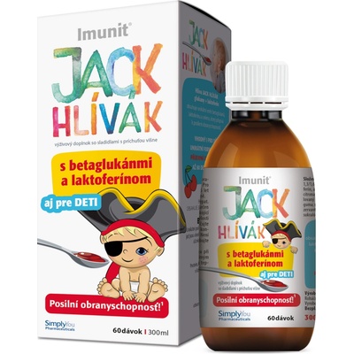 Jack Hlívák sirup glukany a laktoferin 300 ml