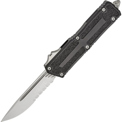 ! Microtech Scarab® II S/E Gen III Stonewash Partial Serrated 1278-11