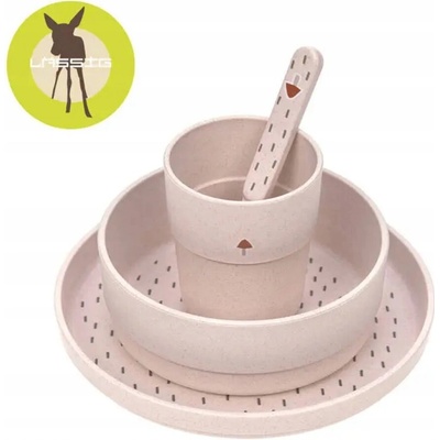 Lässig Dish Set PP Cellulose Tiny Farmer Sheep Goose blue