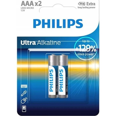 Philips Ultra Alkaline AAA 2ks LR03E2B/10