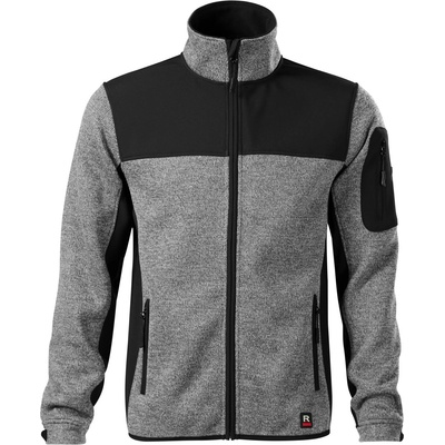 MALFINI Rimeck premium casual 550 / Мъжко софтшел яке - черно/светлосиво xxl (550c317)