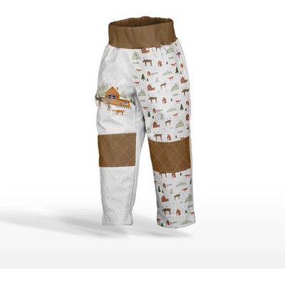 Takoy Panel se střihem na softshell kalhoty severská krajinka 86