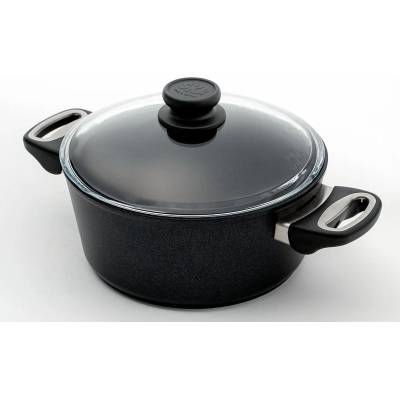 SKK Индукционна тенджера SKK със стъклен капак - Ø24 x h11 см (SKK 9541)