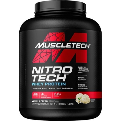 MuscleTech Nitro Tech Whey Protein [1800 грама] Ванилия