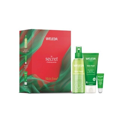 Weleda Skin Food Weleda Skin Food univerzálny výživný krém s bylinkami pre veľmi suchú pokožku 75 ml + Weleda Skin Food balzam na suché a popraskané pery 8 ml + Weleda Skin Food Ultra-Light vyživujúci