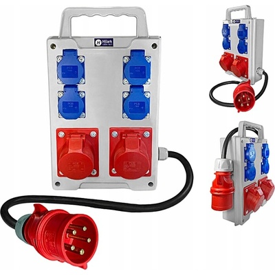 Staveništní rozvaděč 4x230V 1x32A 1x16A 400V kabel H07RN-F 5x4 cca 2m