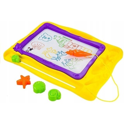 Lean Toys Tabuľa s pečiatkami a farebné pozadie