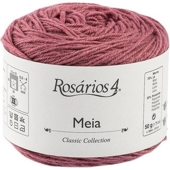 Rosários 4 Meia 28 Old Rose Плетива прежда (7081602801)
