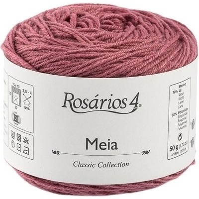 Rosários 4 Meia 28 Old Rose Плетива прежда (7081602801)