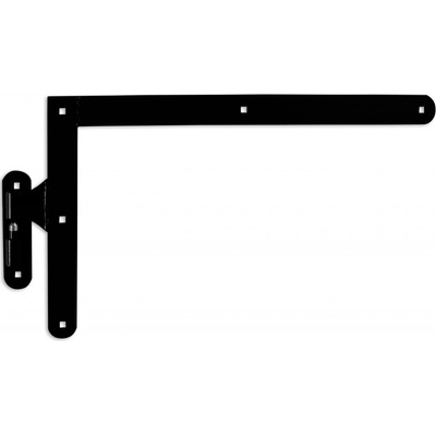 HORNÉ kovanie 400x650mm s čapom, čierny lak