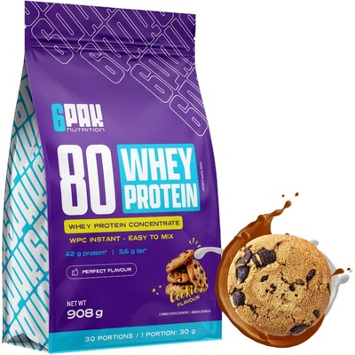 6PAK Nutrition 80 Whey Protein 908 g