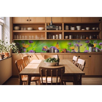 DIMEX ART s. r. o Фототапет за кухня - пеперуди 420 x 60 см