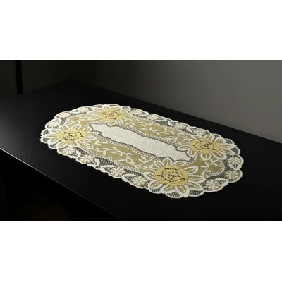 MyBestHome Žakárový ubrus běhoun Sofia II. krémová 80x40cm – Zboží Dáma