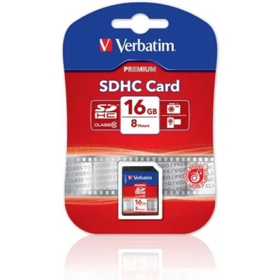 Verbatim SDHC Premium 16GB C10/U1 43962