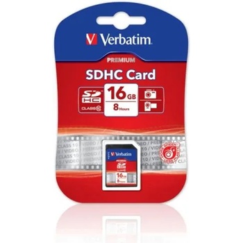 Verbatim SDHC Premium 16GB C10/U1 43962